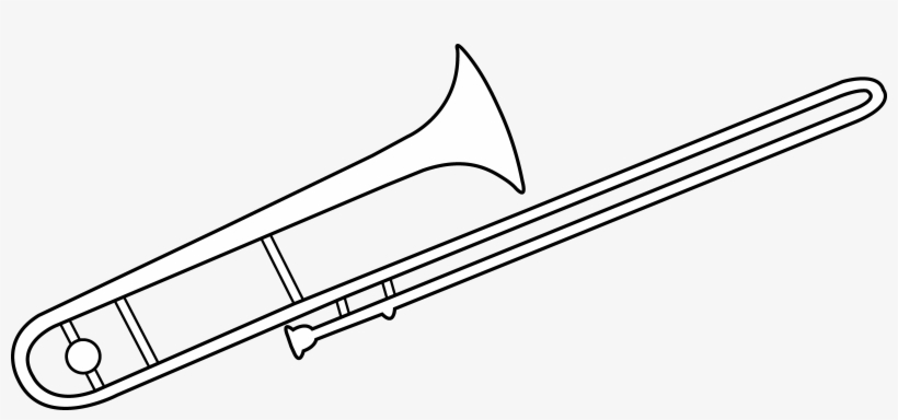 Trombone line art