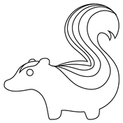 Skunk coloring pages free coloring pages