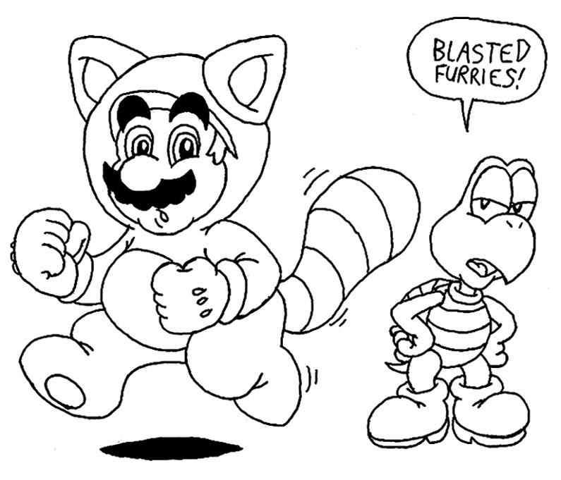 Tanooki mario and troopa by beau