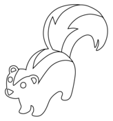 Skunk coloring pages free coloring pages