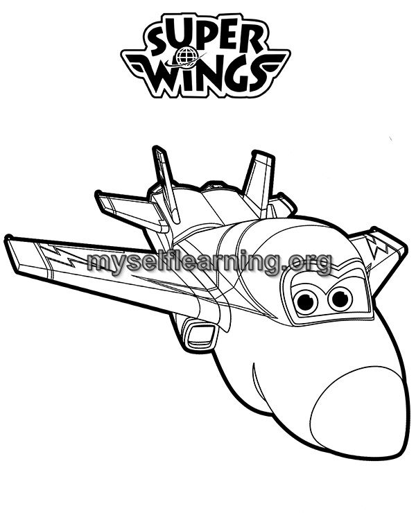 Super wings cartoons coloring sheet instant download