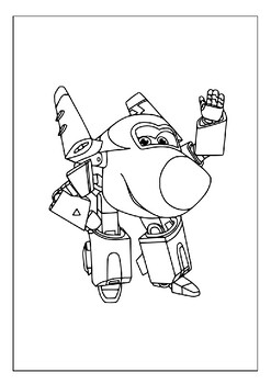 Printable super wings coloring pages jett and friends for creative kids