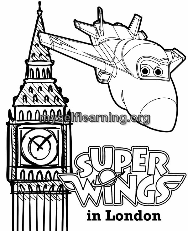 Super wings cartoons coloring sheet instant download