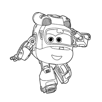 Super wings coloring pages