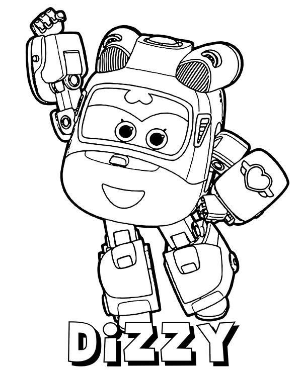 Dizzy rescue helicopter coloring sheet super wings coloring sheets coloring books coloring pages