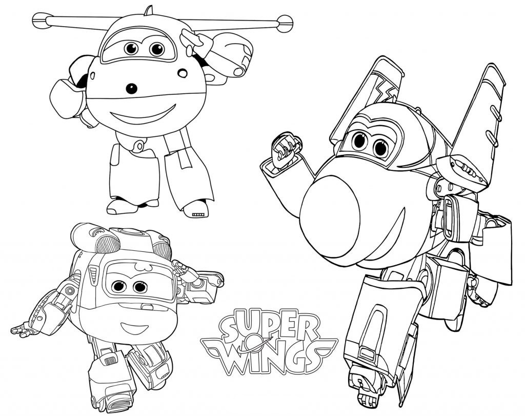 Super wings coloring pages