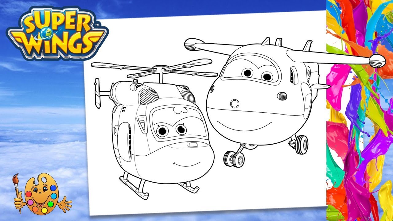 Coloring super wings