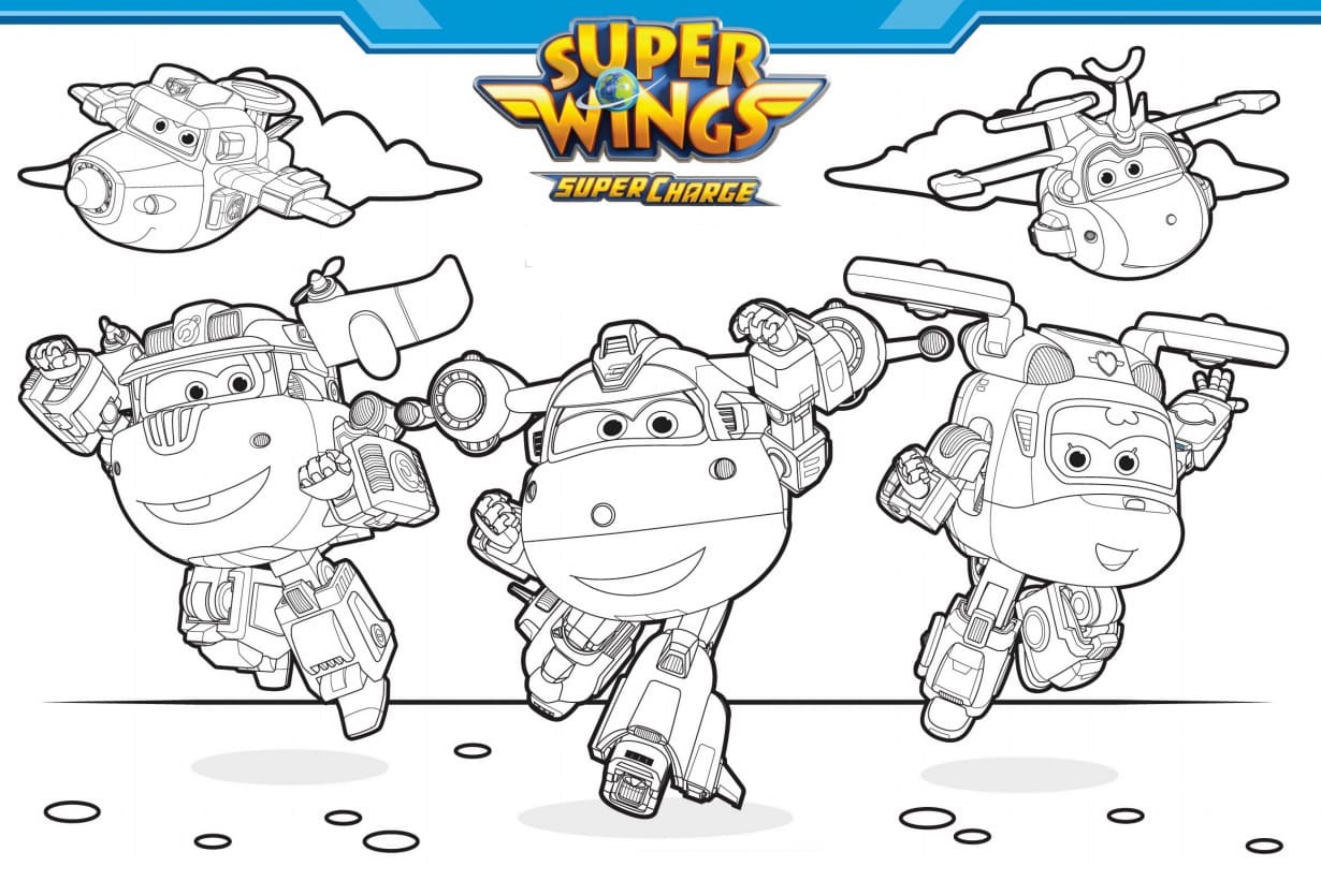 Super wings coloring pages print for kids wonder day â coloring pages for children and adults