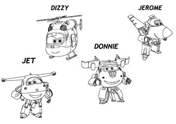 Super wings coloring pages