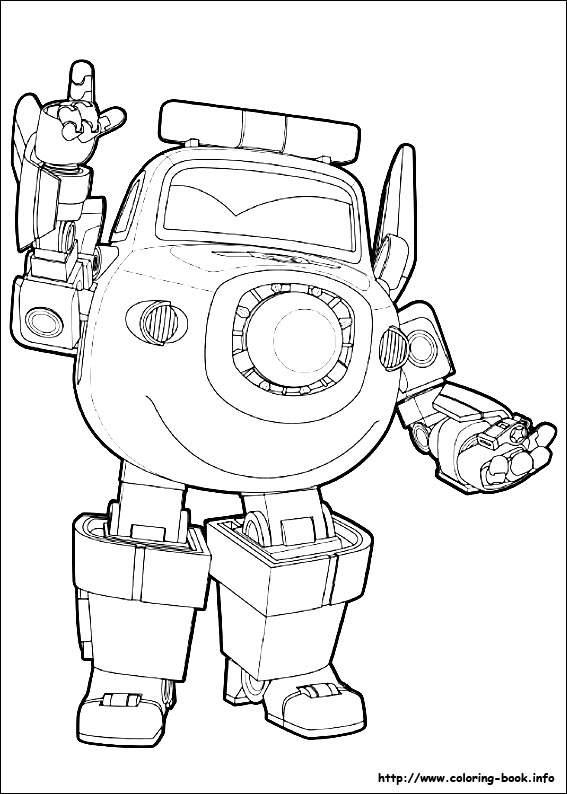 Super wings coloring picture