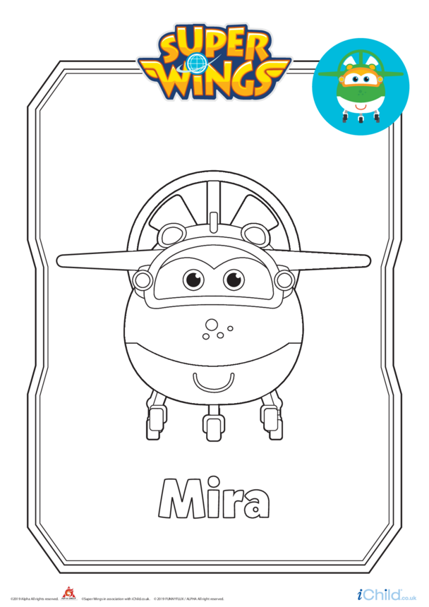 Super wings mira louring in picture plane form