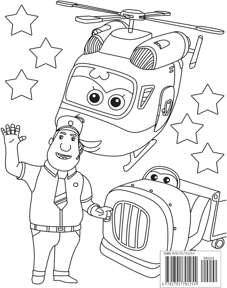 Super wings coloring book for kids coloring all your favorite super wings characters westbury paul books