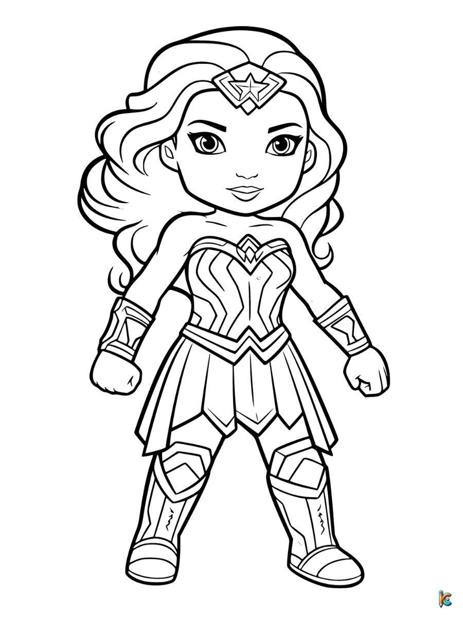 Wonder woman coloring pages â