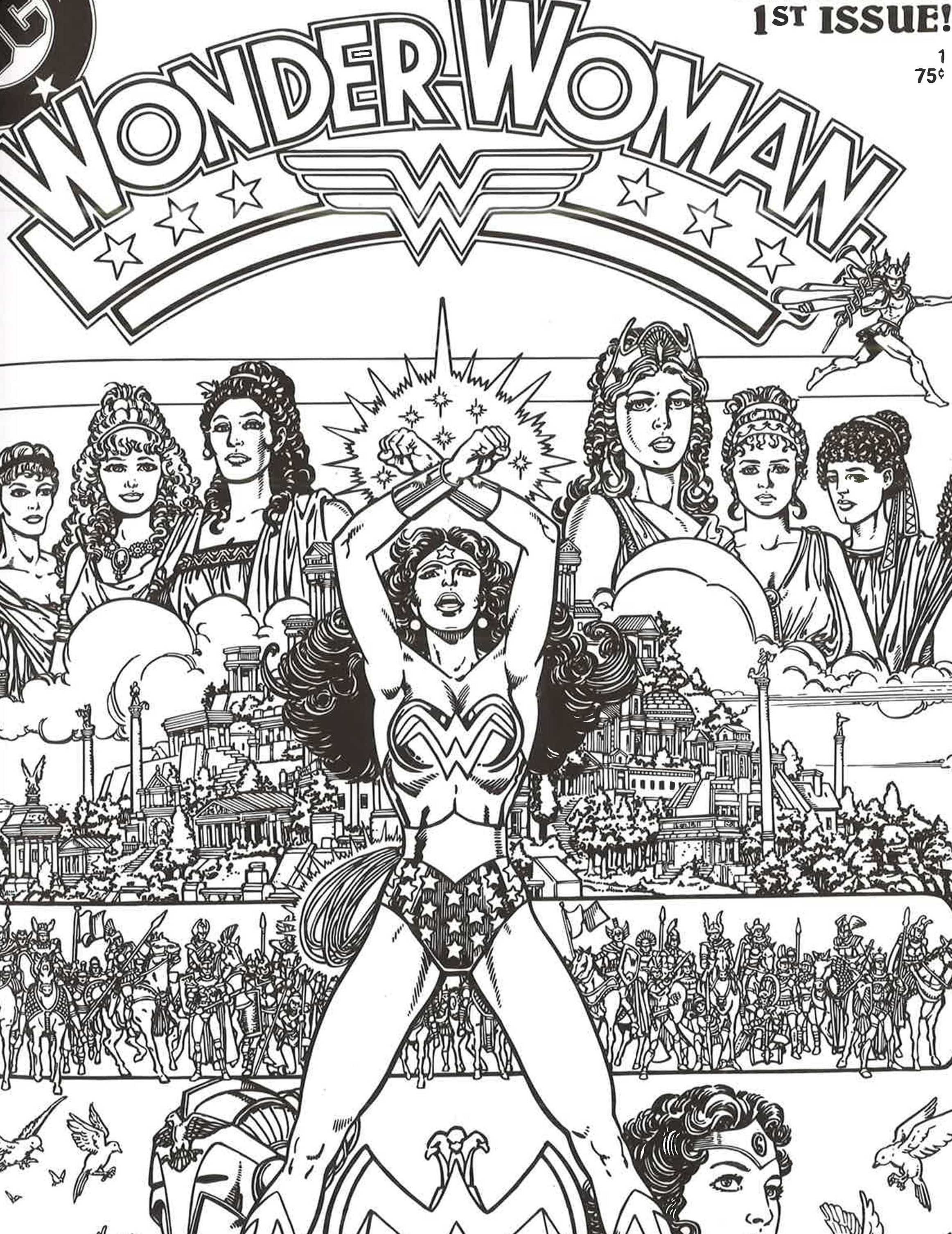 Wonder woman colouring book â