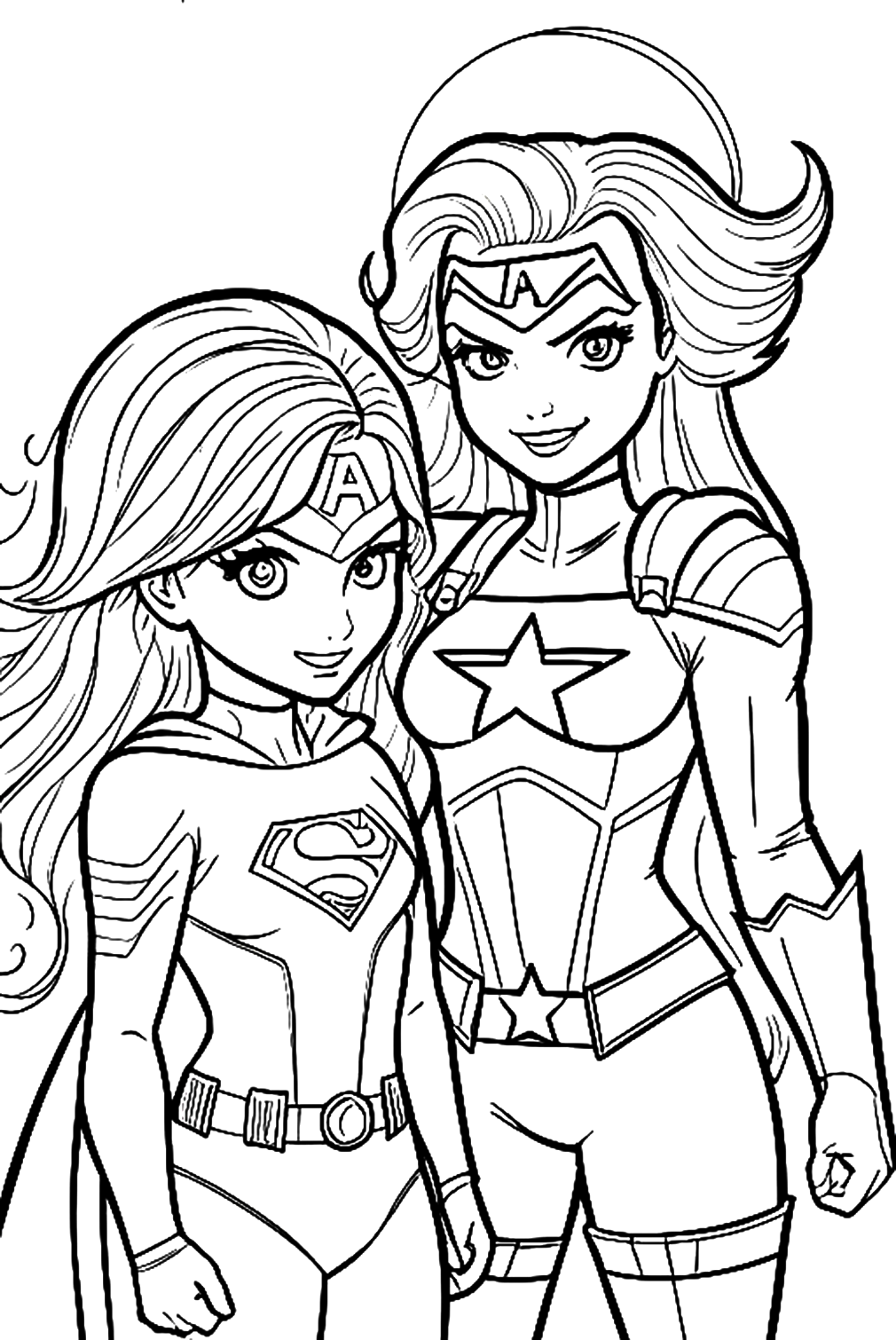 Wonder woman coloring pages