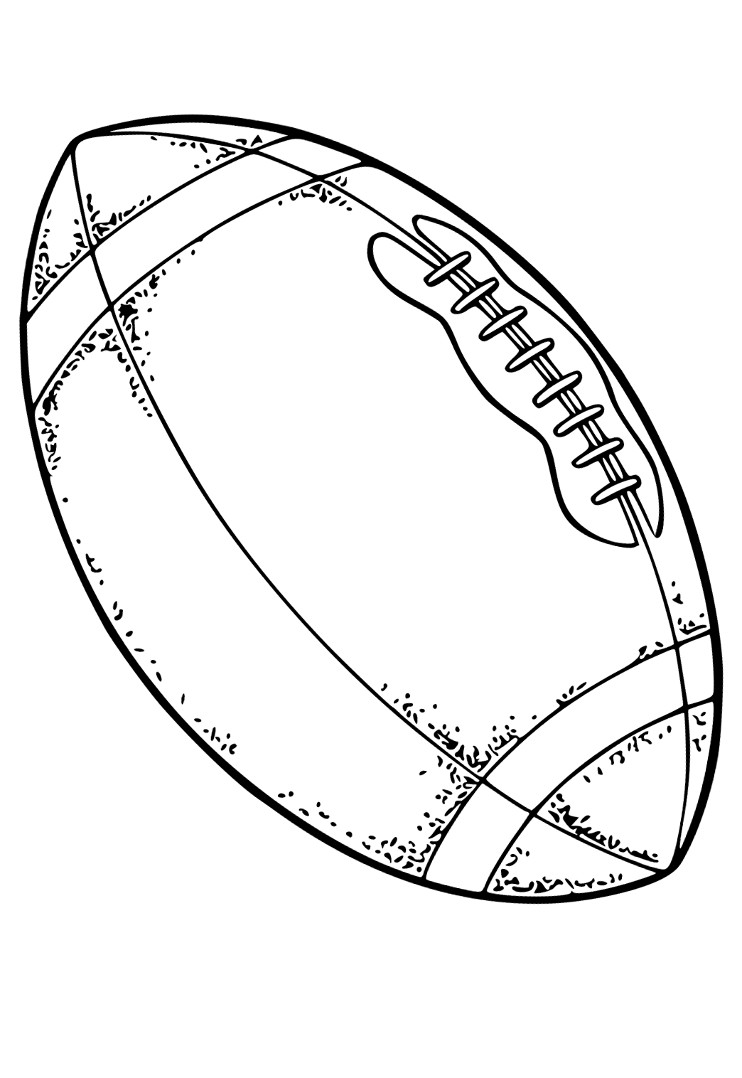 Free printable super bowl ball coloring page for adults and kids