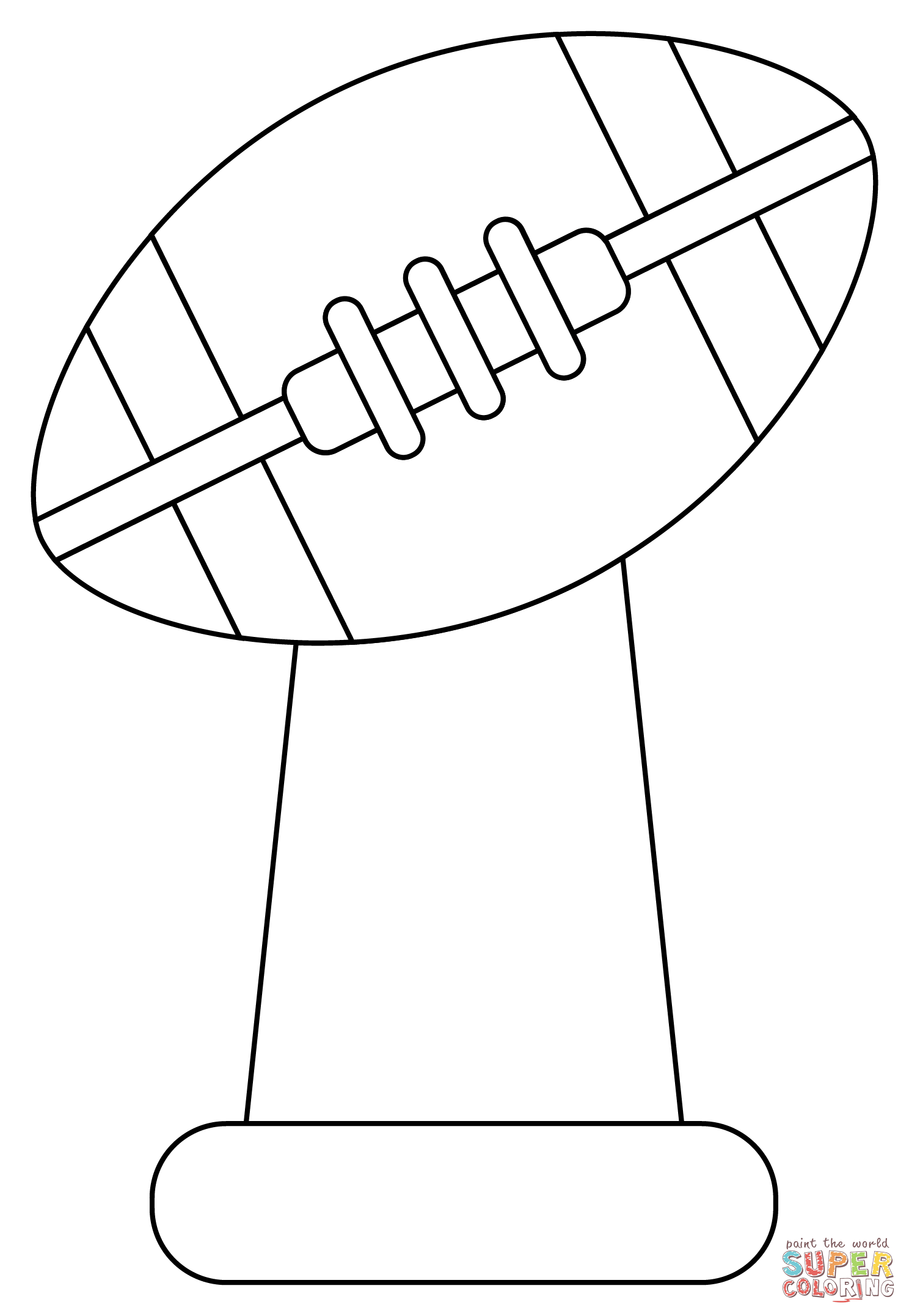 Super bowl coloring page free printable coloring pages