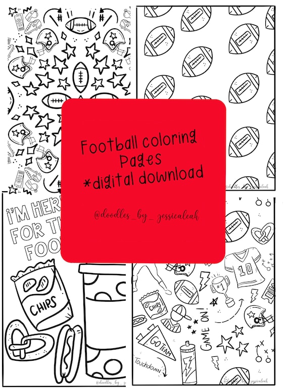 Football coloring pages super bowl coloring pages football party activity super bowl party coloring page