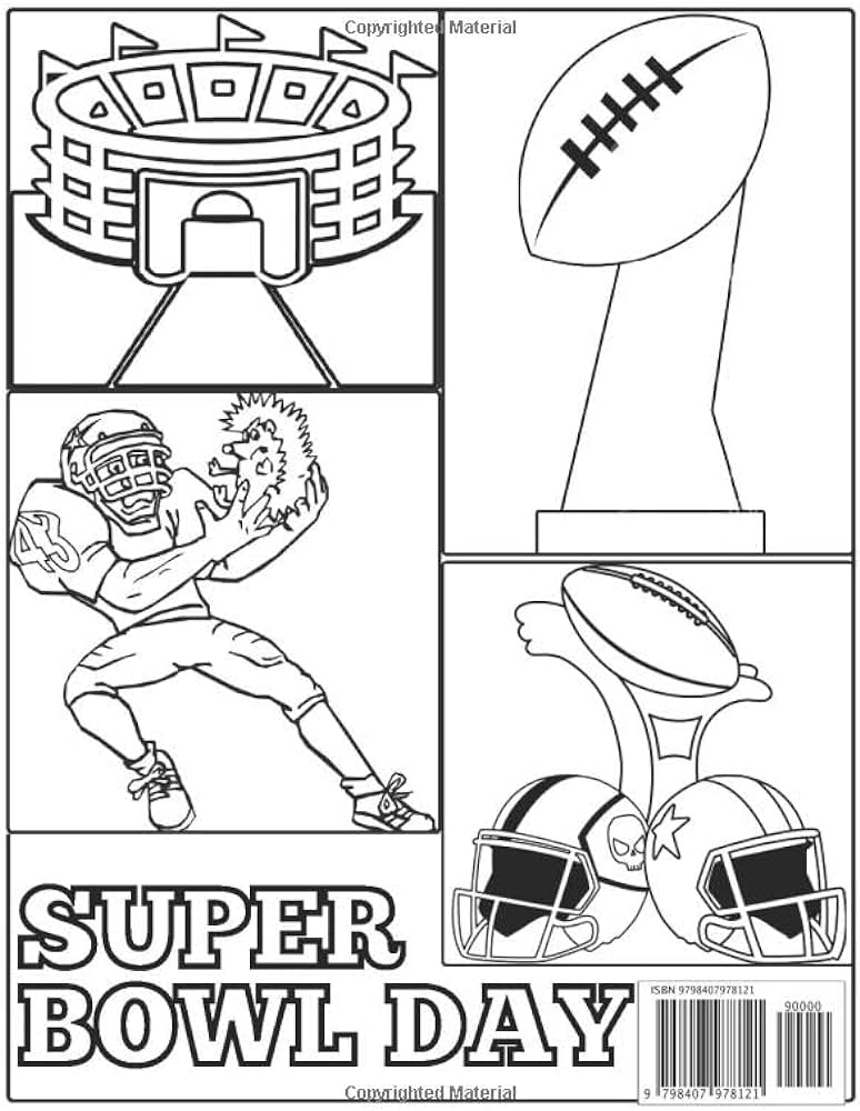 Super bowl coloring book nfl coloring book