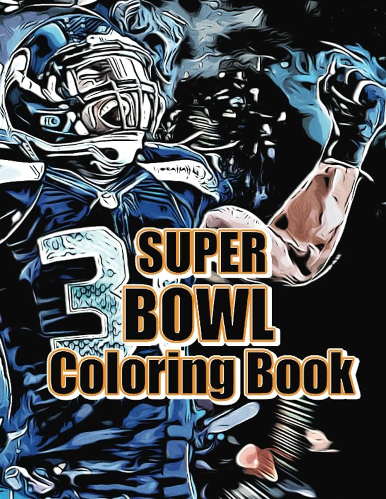 Super bowl coloring book amazing american football coloring book every team logos inside premium football coloring book for kids miller frankie books