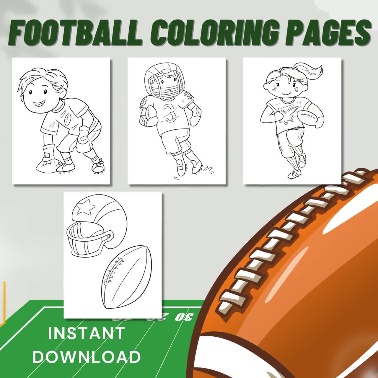 Super bowl kids activity on sundays we watch football football kids coloring activity sports activity pages football coloringsuper bowl