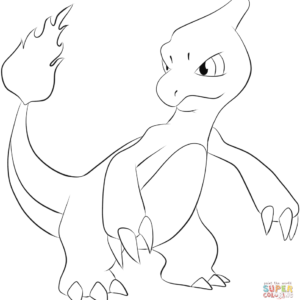 Charmander coloring pages printable for free download