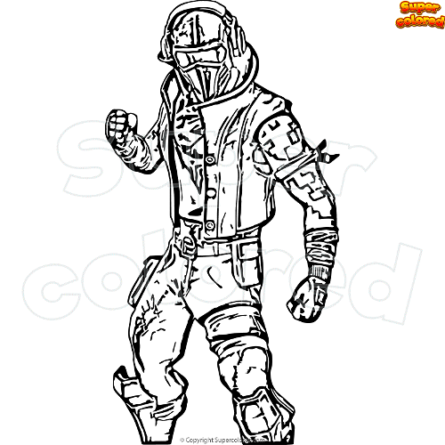 Coloring page fortnite grit