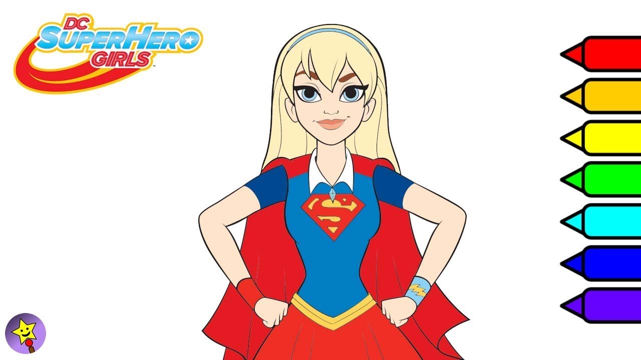 Dc super hero girls coloring book supergirl coloring page dc superhero girls coloring book page