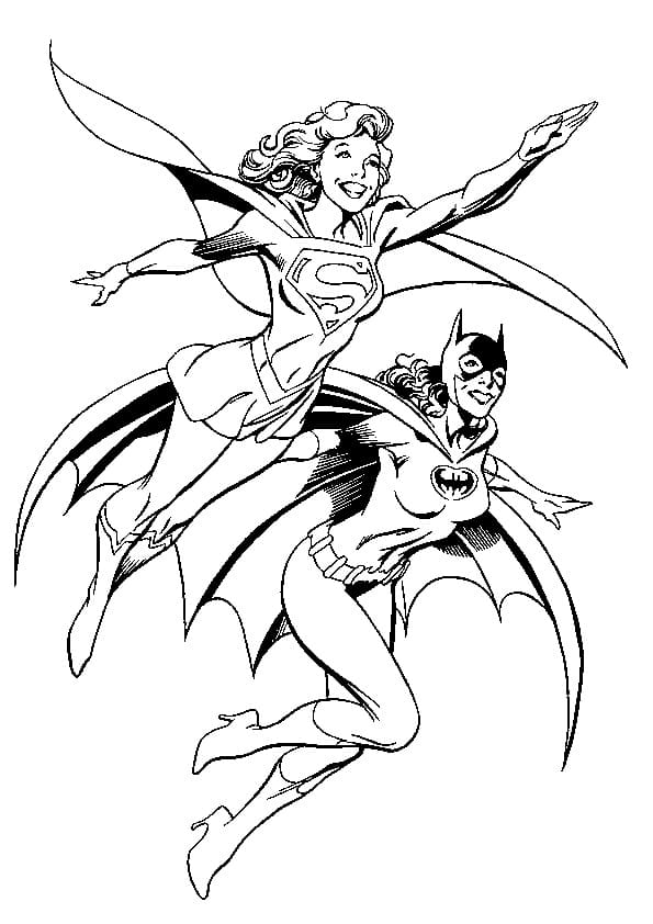 Supergirl coloring pages