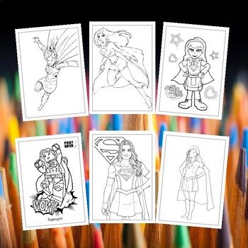 Dive into adventure printable supergirl coloring pages for fun and relaxation