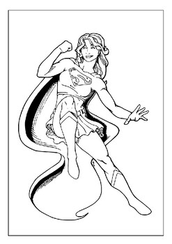Dive into adventure printable supergirl coloring pages for fun and relaxation