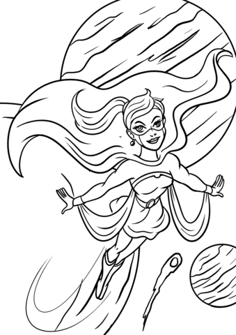 Supergirl coloring page free printable coloring pages