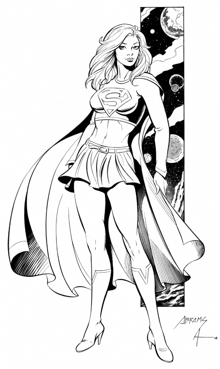 Supergirl paul abrams bob almond in michael rankinss maid of steel supergirl art artists a