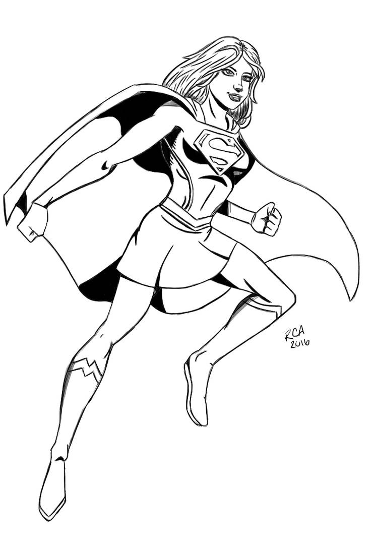 Supergirl drawing by robertamaya on
