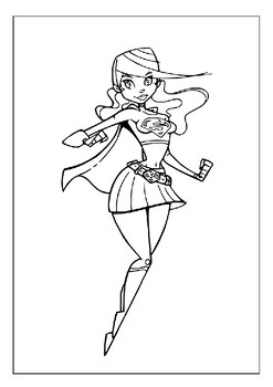 Colorful adventures printable supergirl coloring pages for your imagination