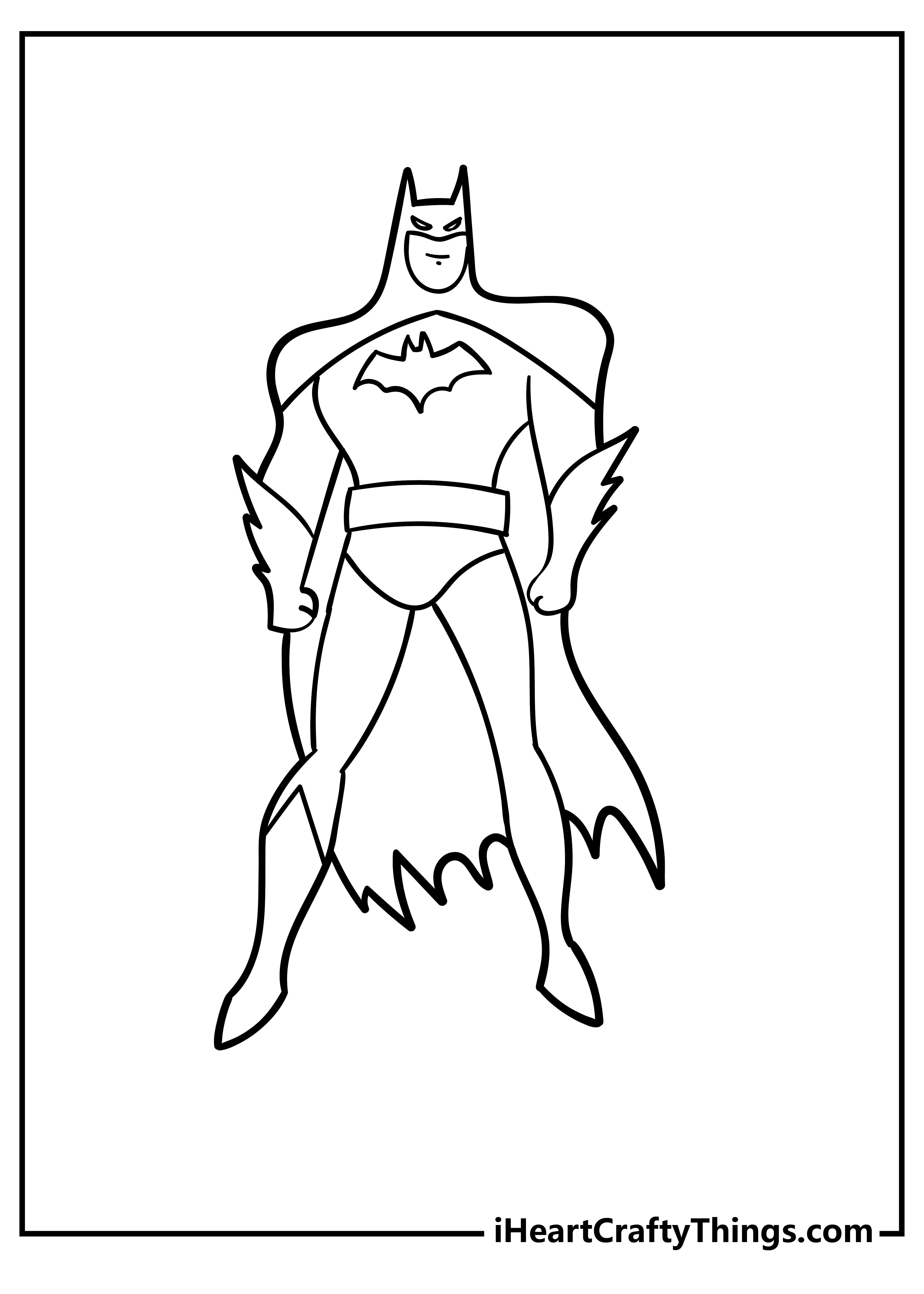 Batman coloring pages free printables