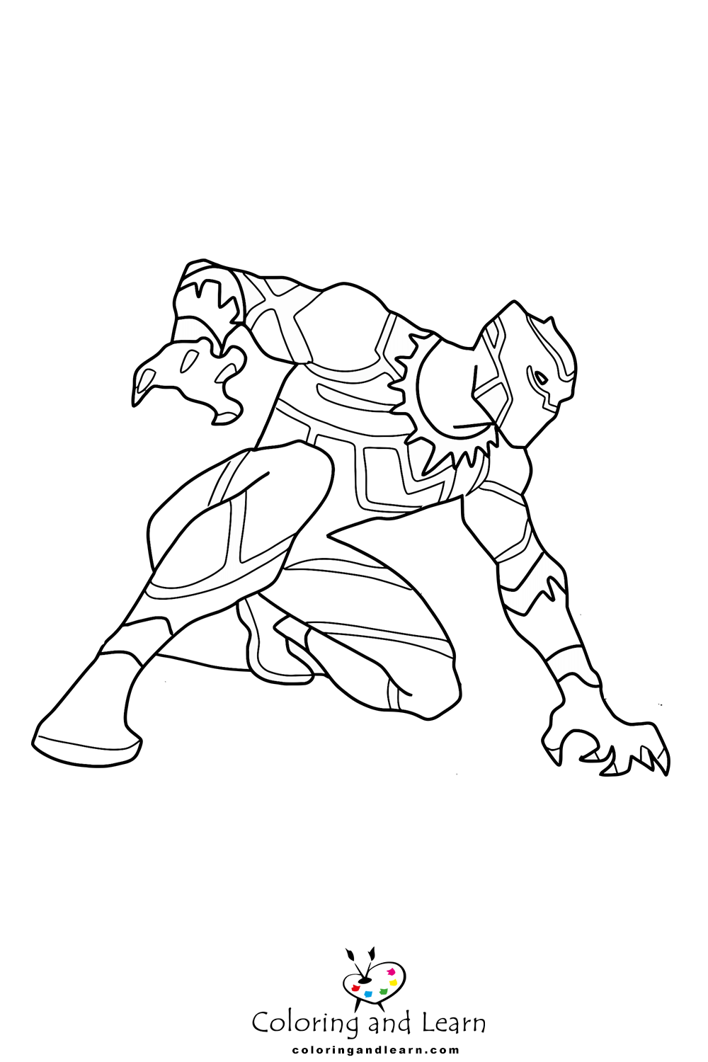 Black panther coloring pages