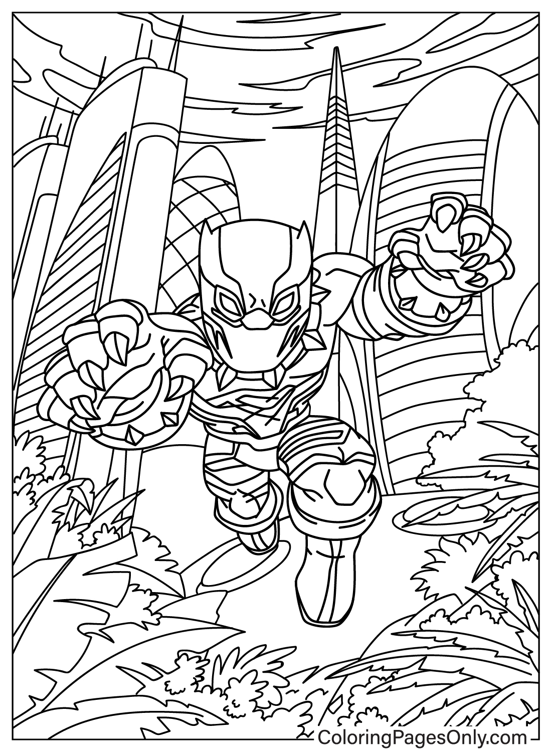 Coloring pages only on x unleash the power of wakanda with our unique black panther coloring pages httpstcoveiwwznpfj blackpanther superhero coloringpagesonly coloringpages coloringbook art fanart sketch drawing draw coloring usa