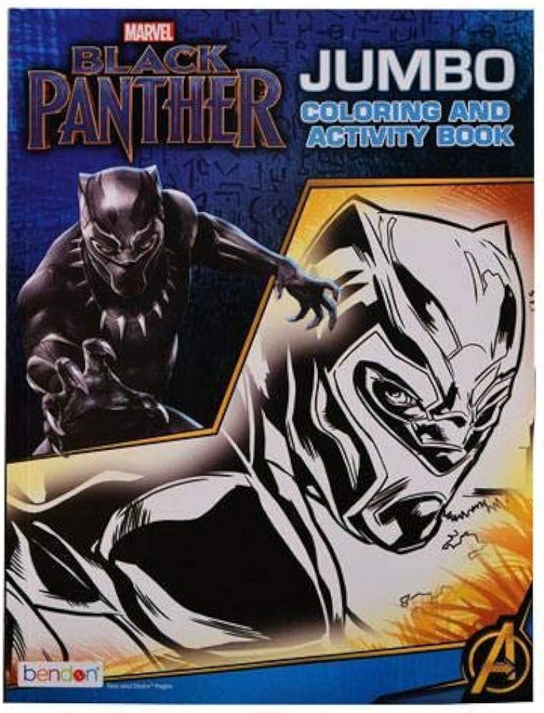 Upd fs black panther coloring book multicolor toys games