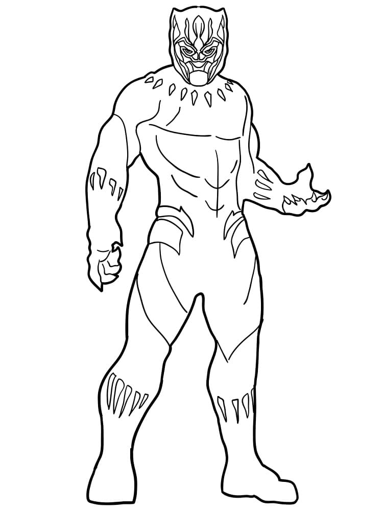 Black panther coloring pages