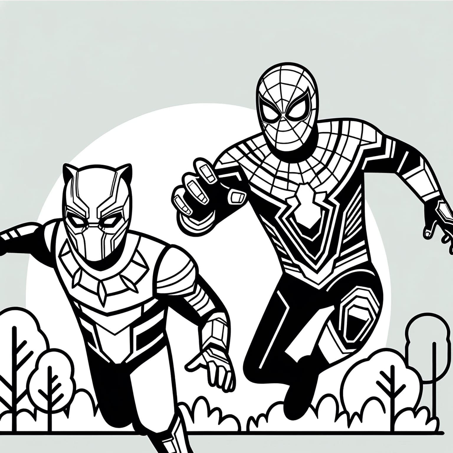 Black panther coloring pages for free printable