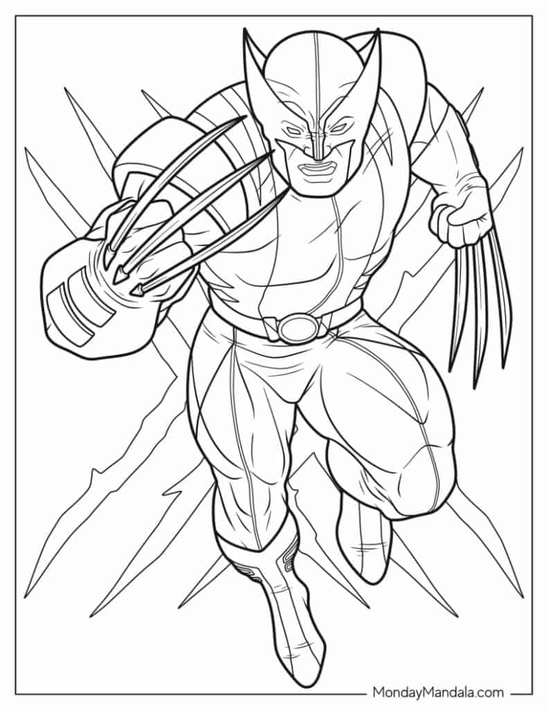 Superhero coloring pages free pdf printables