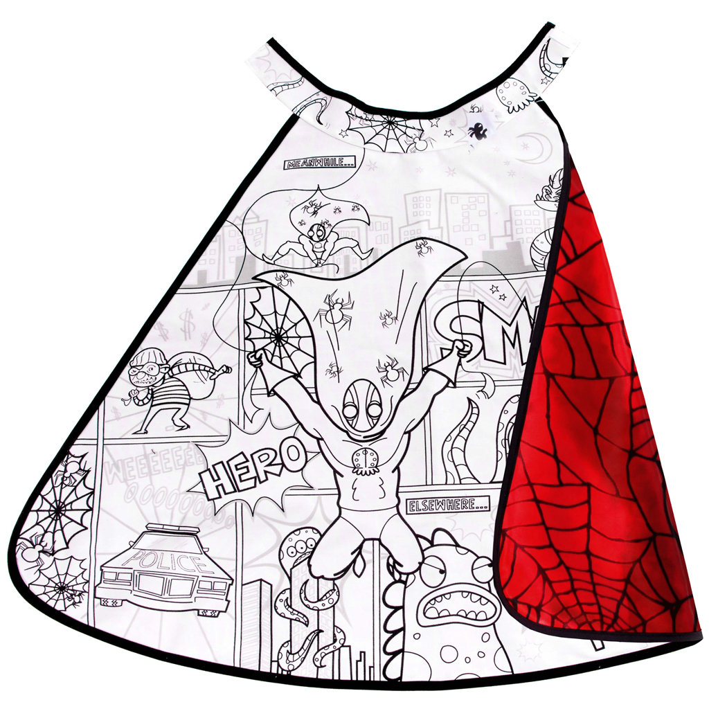 Design your own spider superhero cape