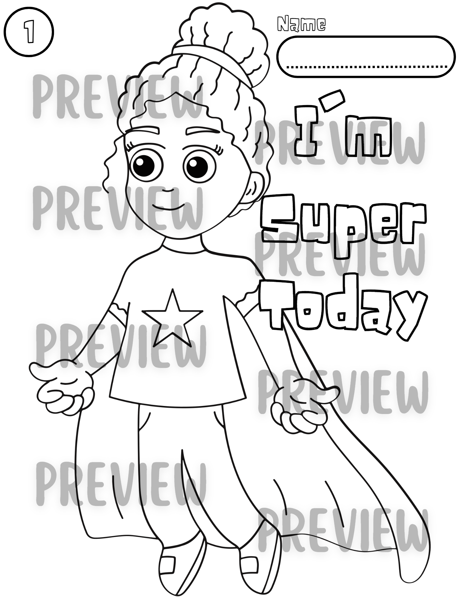 Superhero kids coloring pages with motivational prompts kids coloring pages made by teachers