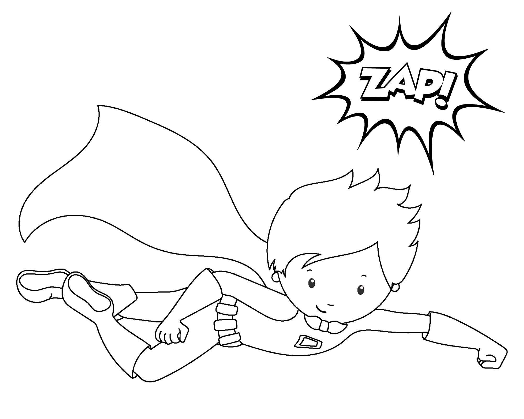 Free printable superhero coloring sheets for kids