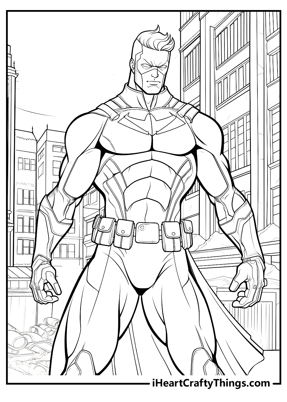 Superhero coloring pages free printables