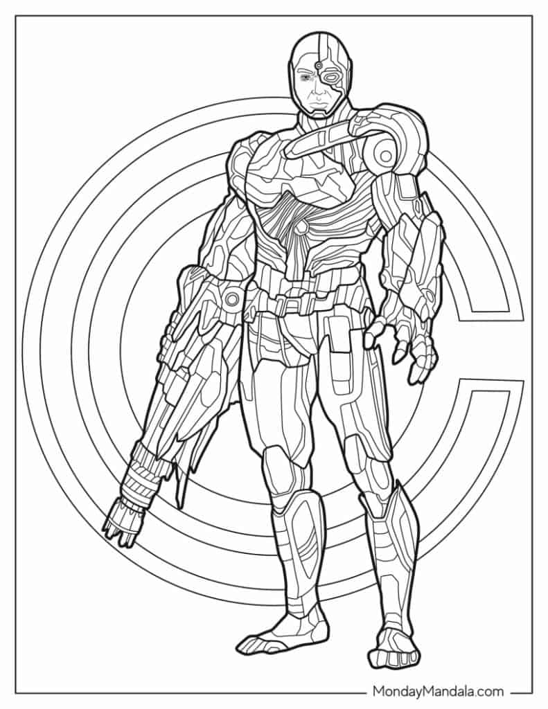 Superhero coloring pages free pdf printables