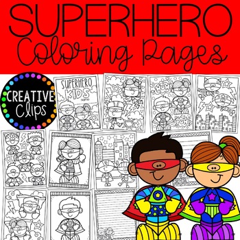 Superhero kids coloring pages writing papers superhero coloring pages