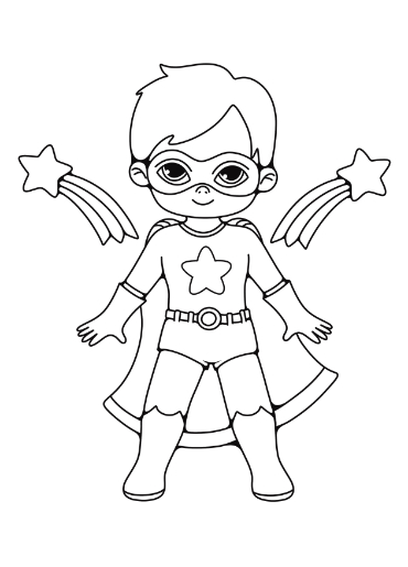 Superhero coloring pages just family fun