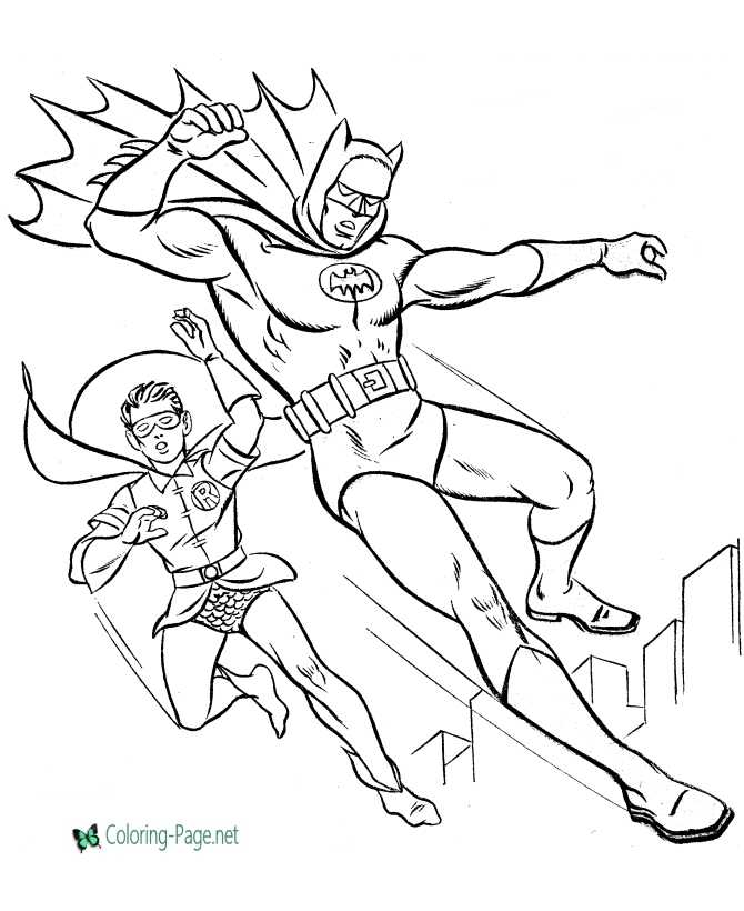 Super heroes coloring pages